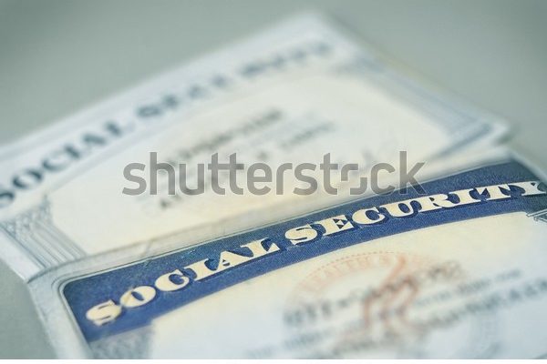 Social security card.